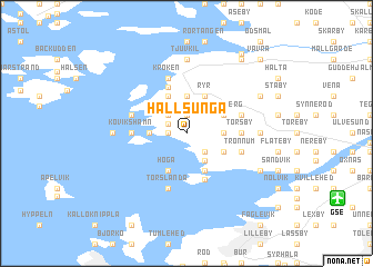 map of Hållsunga