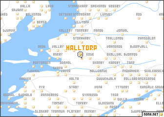 map of Halltorp