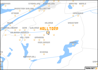 map of Hälltorp