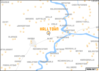 map of Halltown