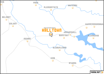 map of Halltown