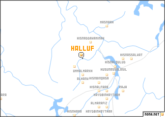 map of Ḩallūf