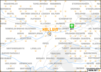 map of Halluin