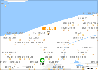 map of Hallum