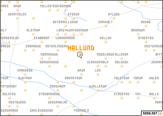 map of Hallund