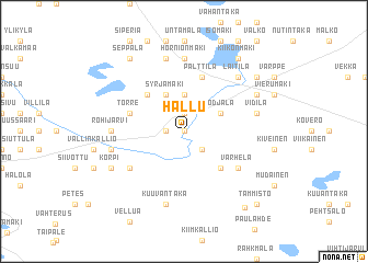 map of Hallu