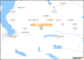 map of Hallvorsrud