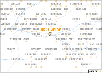 map of Hallweide