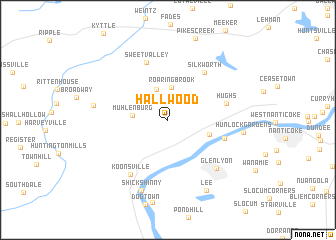 map of Hallwood