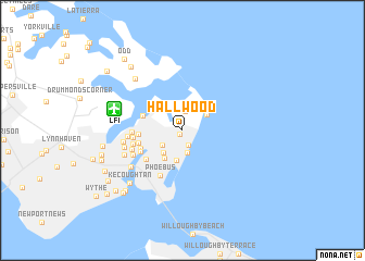 map of Hallwood