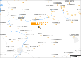 map of Hallyŏng-ni