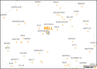 map of Hall