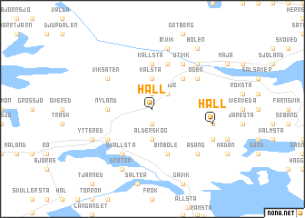 map of Håll