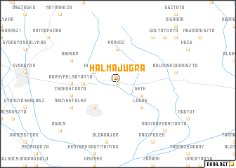 map of Halmajugra