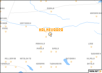 map of Halmevaara