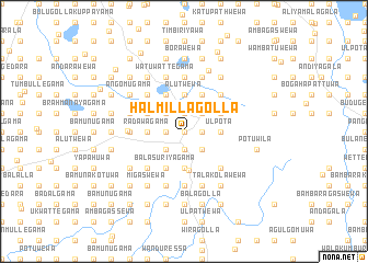 map of Halmillagolla