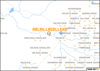 map of Halmillagollewa