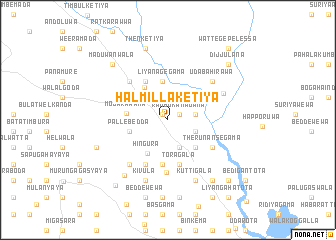 map of Halmillaketiya