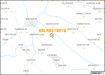 map of Halmostanya
