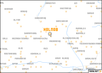 map of Ḩalnāb