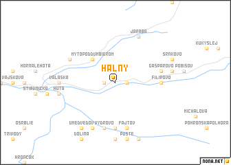 map of Halny