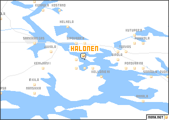 map of Halonen