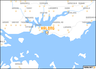 map of Hạ Long