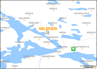 map of Haloniemi