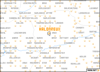 map of Halonreux