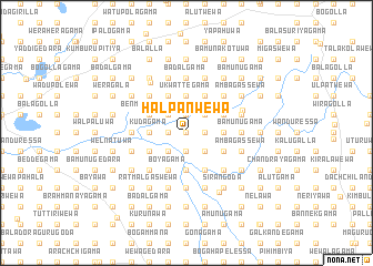 map of Halpanwewa