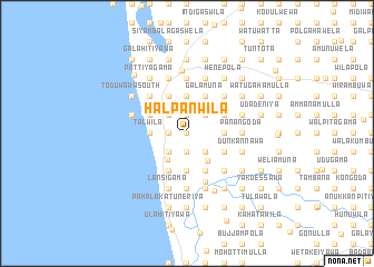 map of Halpanwila