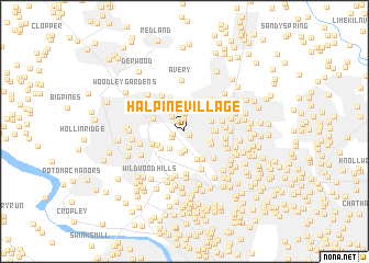 map of Halpine Village