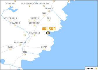 map of Hälsan