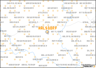 map of Halsdorf