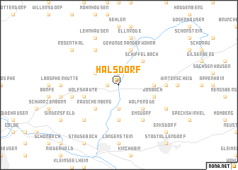 map of Halsdorf
