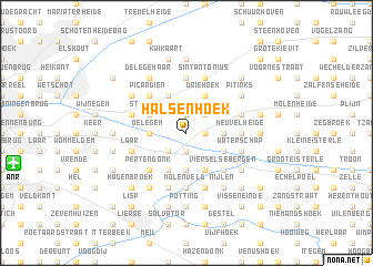 map of Halsenhoek