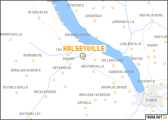 map of Halseyville