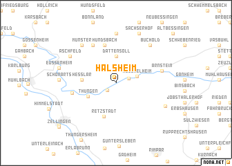 map of Halsheim