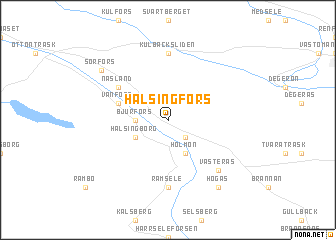map of Hälsingfors