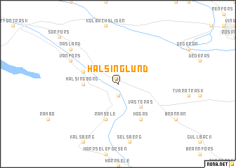 map of Hälsinglund
