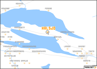 map of Hålsjö