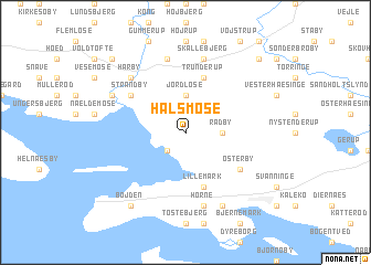 map of Halsmose