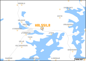 map of Halssila