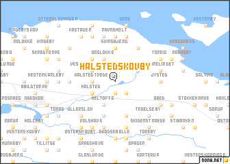 map of Halsted Skovby