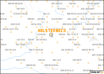 map of Halstenbeck