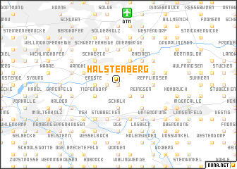 map of Halstenberg