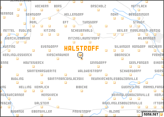 map of Halstroff