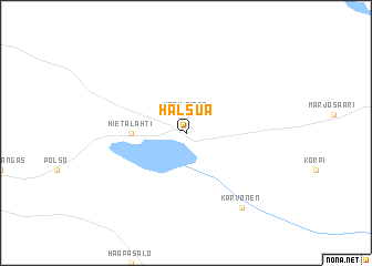 map of Halsua