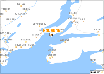 map of Hålsund