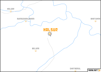 map of Halsūr